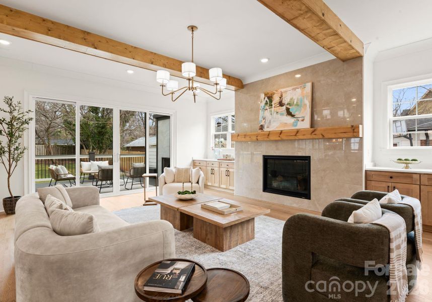 Furnished interior view inside a new home in , Charlotte (Image 42).