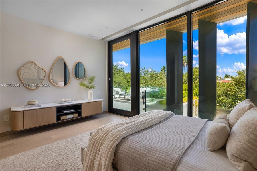 Furnished interior view inside a new home in , Miami Beach (Image 35).
