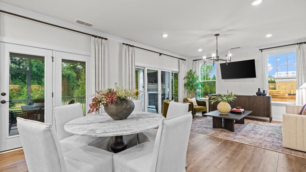 Representative furnished interior of a home built from the Pelham by DRB Homes in Whispering Pines, Franklinton (Image 10).
