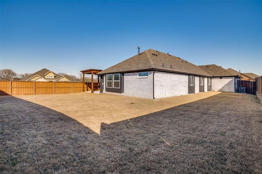 Exterior details and patio area of a home in , Crandall (Image 4). Exterior details and patio area of a home in , Crandall (Image 4).