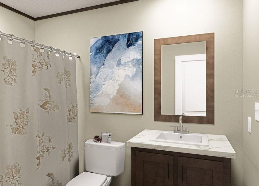 Furnished interior view inside a new home in , Satsuma (Image 13).