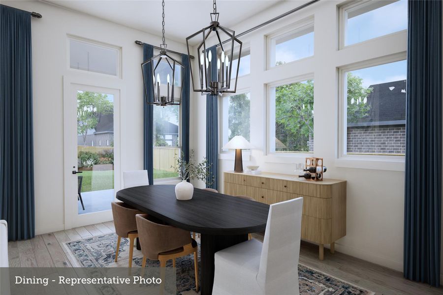 Furnished interior view inside a new home in ARTAVIA 50' Homesites, Conroe (Image 4).