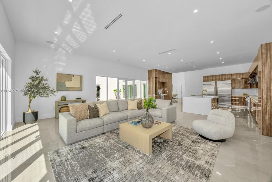 Furnished interior view inside a new home in , Miami (Image 10).