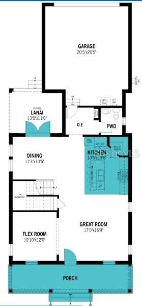 2D floor plan layout of this home in Celebration, Celebration, FL (Image 2). 2D floor plan layout of this home in Celebration, Celebration, FL (Image 2).