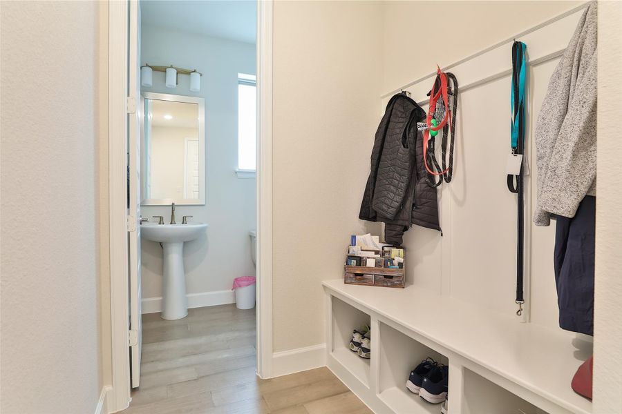 Furnished interior view inside a new home in Elyson, Katy (Image 17).