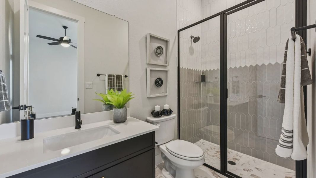 Representative furnished interior of a home built from the Garet by Chesmar Homes in Feathergrass, Florence (Image 14).