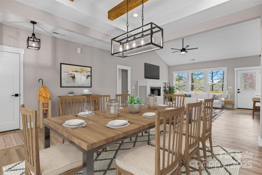 Furnished interior view inside a new home in , Asheville (Image 12).