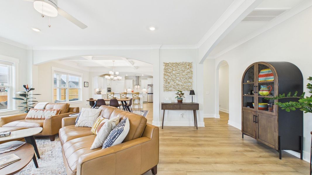 Furnished interior view inside a new home in Hewing Farms, Summerville (Image 15).