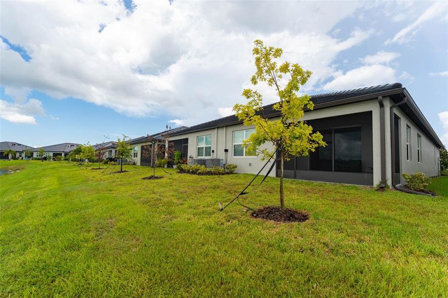Exterior details and patio area of a home in Prosperity Lakes Active Adult, Parrish (Image 30).