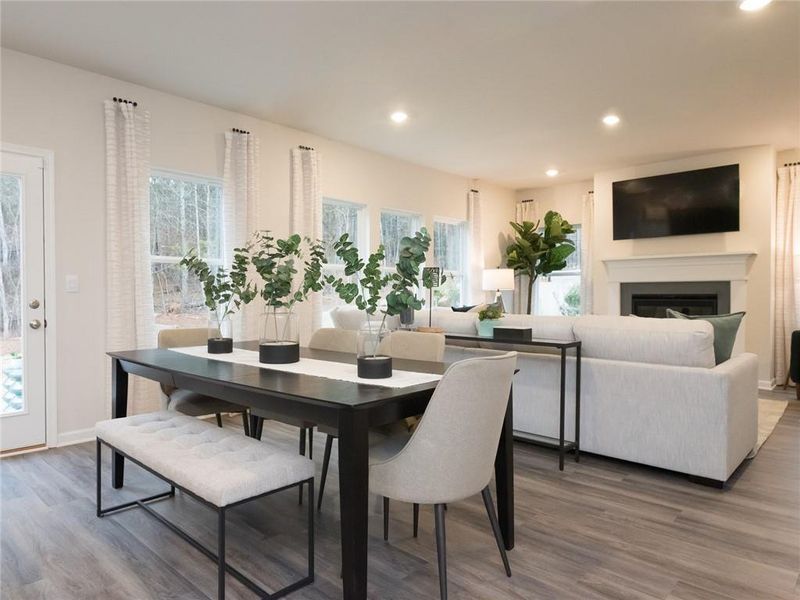 Furnished interior view inside a new home in Westmont Preserve, Powder Springs (Image 8).