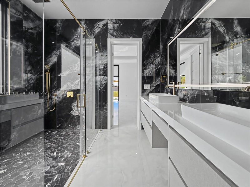 Furnished interior view inside a new home in , Miami (Image 8).