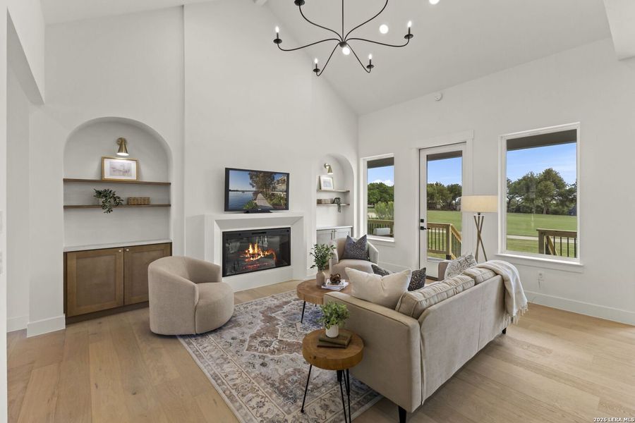 Furnished interior view inside a new home in , Blanco (Image 28). Furnished interior view inside a new home in , Blanco (Image 28).