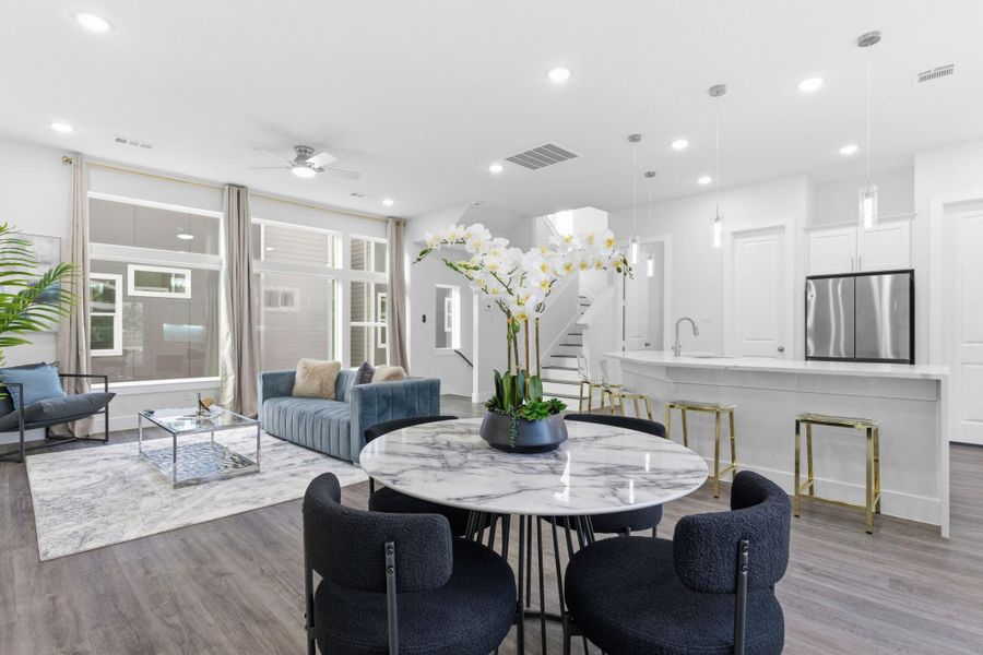 Furnished interior view inside a new home in , Houston (Image 19).