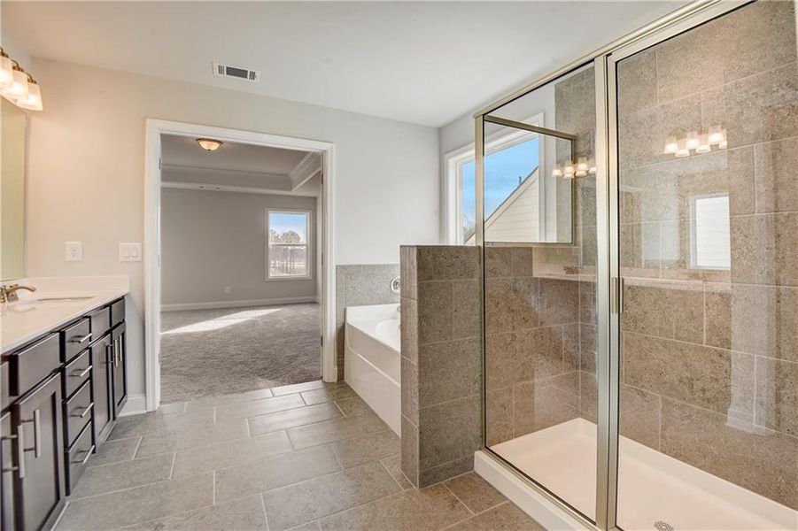 Furnished interior view inside a new home in Summerlin, Winder (Image 13). Furnished interior view inside a new home in Summerlin, Winder (Image 13).