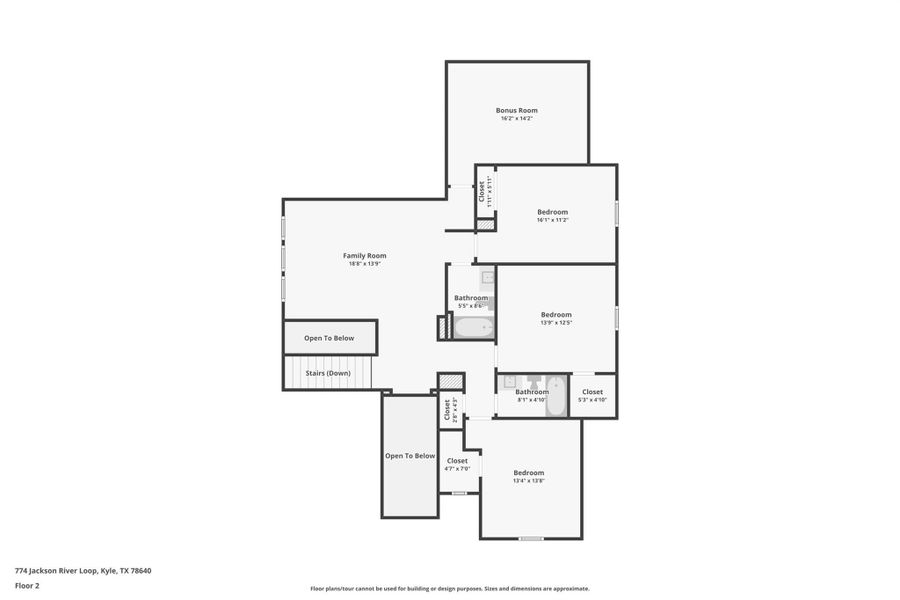 2D floor plan layout of this home in , Kyle, TX (Image 5).