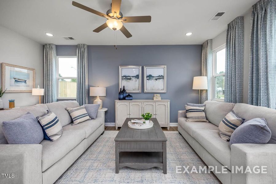 Furnished interior view inside a new home in Springvale, Fuquay Varina (Image 90).