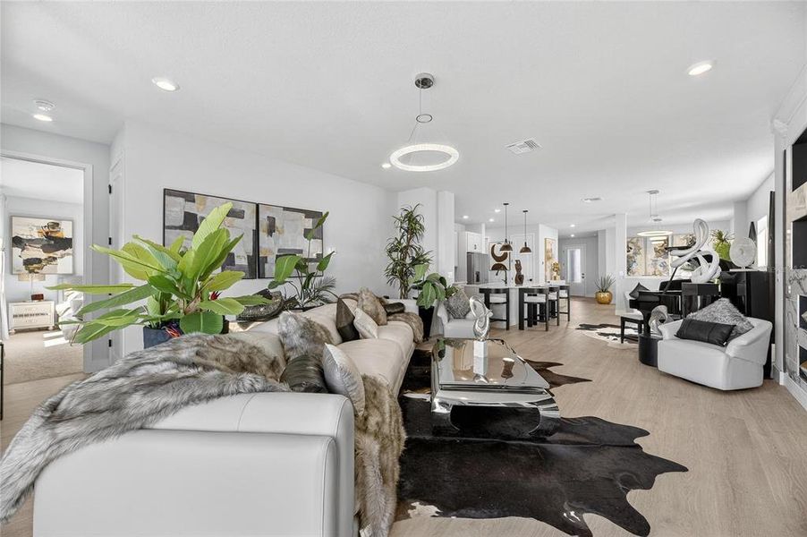 Furnished interior view inside a new home in The Peninsula at Rhodine Lake, Riverview (Image 26).