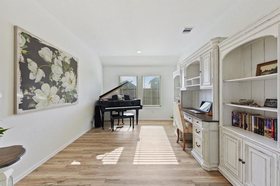 Furnished interior view inside a new home in Sterling Point at Baytown Crossings: Wildflower II Collection, Baytown (Image 14).