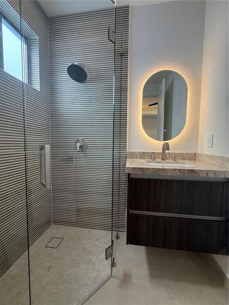 Furnished interior view inside a new home in , Miami (Image 8).