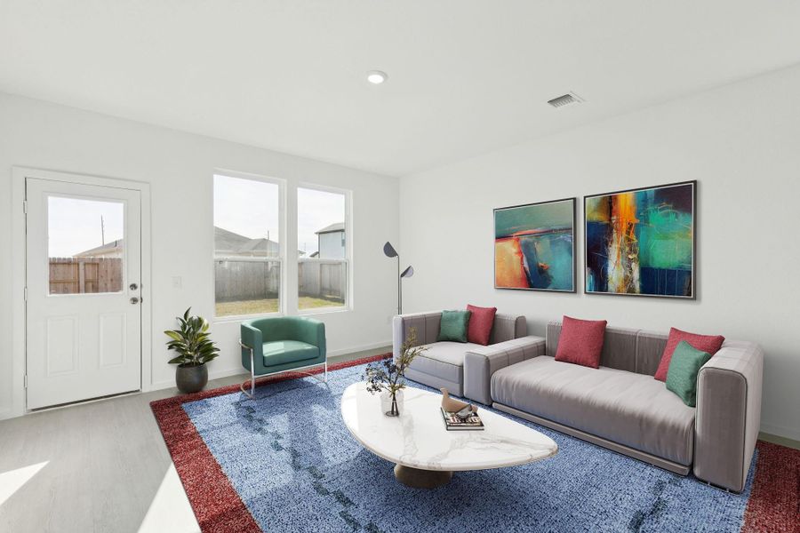 Furnished interior view inside a new home in Windcress, Baytown (Image 12).