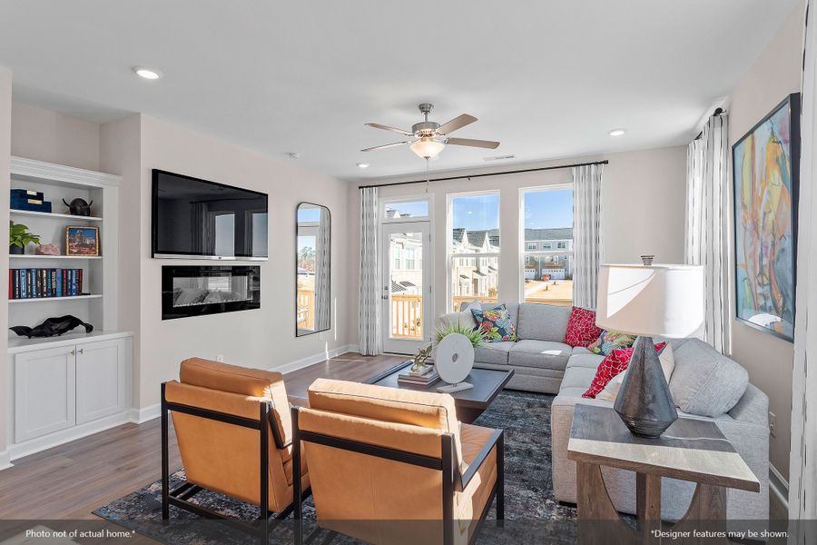 Furnished interior view inside a new home in Renaissance at White Oak, Garner (Image 9).