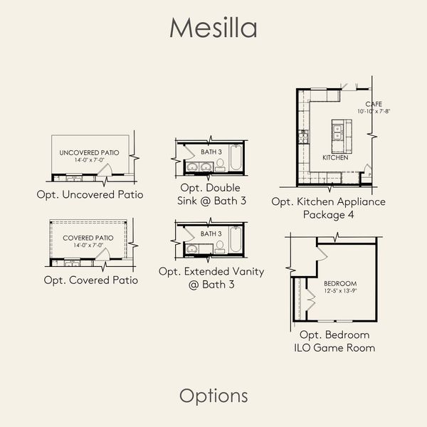 2D floor plan layout for the Mesilla by Pulte Homes in Patterson Ranch, Georgetown, TX (Image 3). 2D floor plan layout for the Mesilla by Pulte Homes in Patterson Ranch, Georgetown, TX (Image 3).