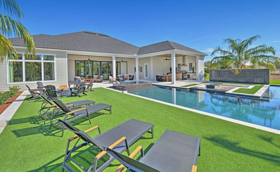 Exterior details and patio area of a home in Courtney Grove, St. Augustine (Image 23). Exterior details and patio area of a home in Courtney Grove, St. Augustine (Image 23).