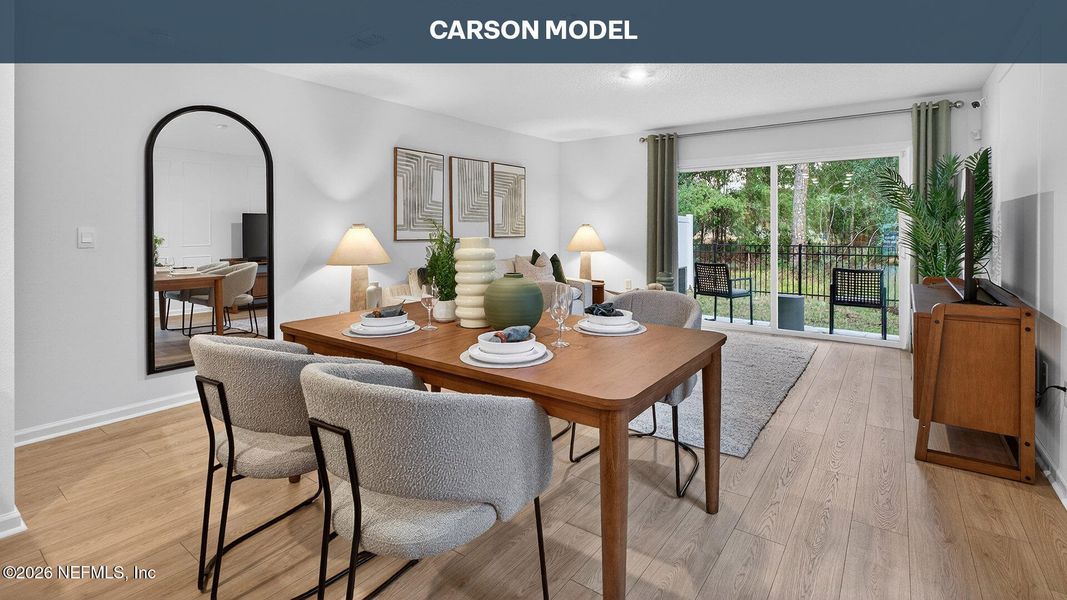 Furnished interior view inside a new home in Hansen Creek, Jacksonville (Image 11). Furnished interior view inside a new home in Hansen Creek, Jacksonville (Image 11).