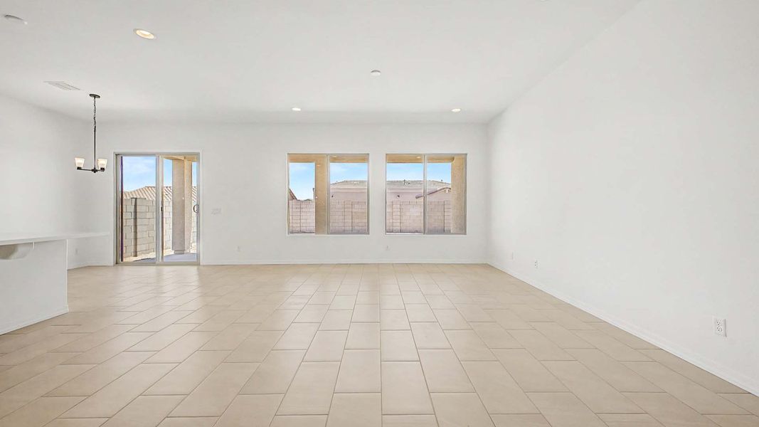 Furnished interior view inside a new home in Arroyo Seco - Hacienda, Buckeye (Image 3).