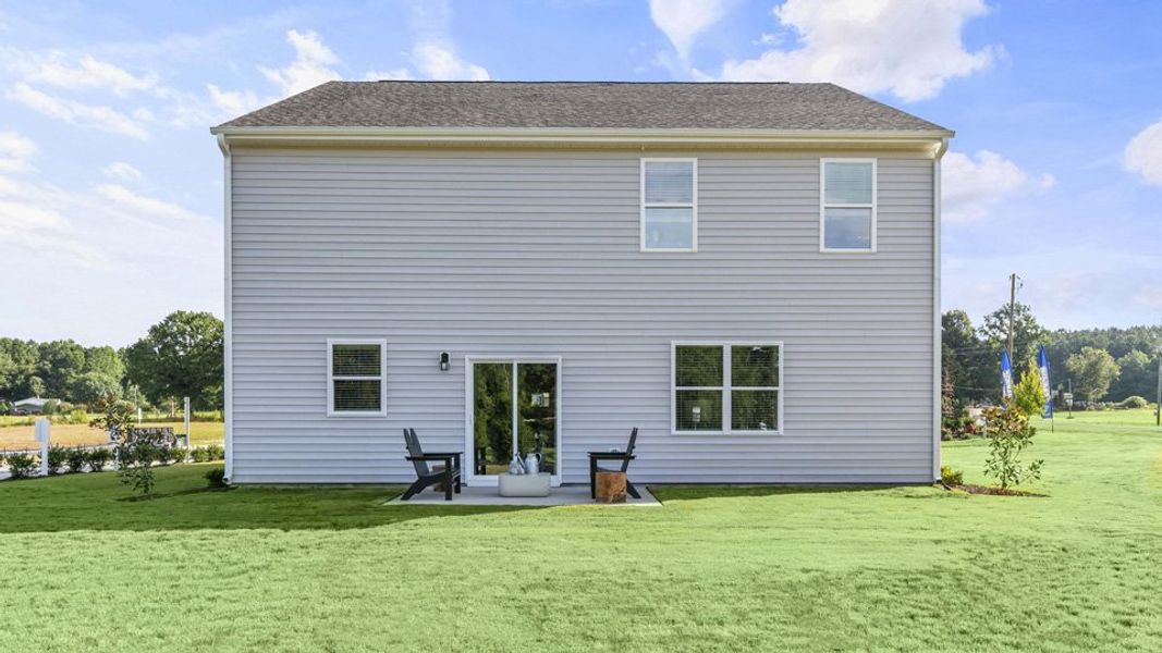 Representative exterior photo of a completed home built from the Hanover by D.R. Horton in Westerly, Lillington, NC (Image 30).