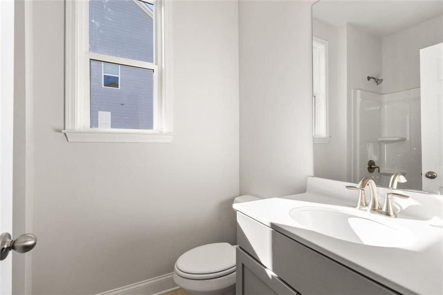 Furnished interior view inside a new home in Wehunt Meadows, Hoschton (Image 50).