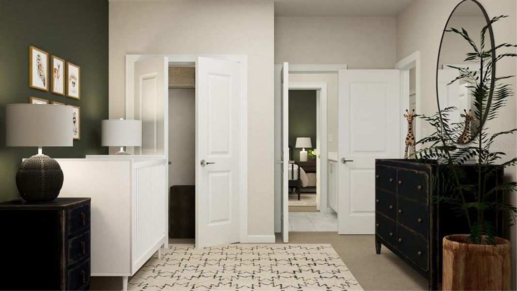 Furnished interior view inside a new home in , Orlando (Image 10).