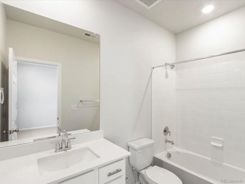 Furnished interior view inside a new home in Poudre Heights: The Alpine Collection, Windsor (Image 14).