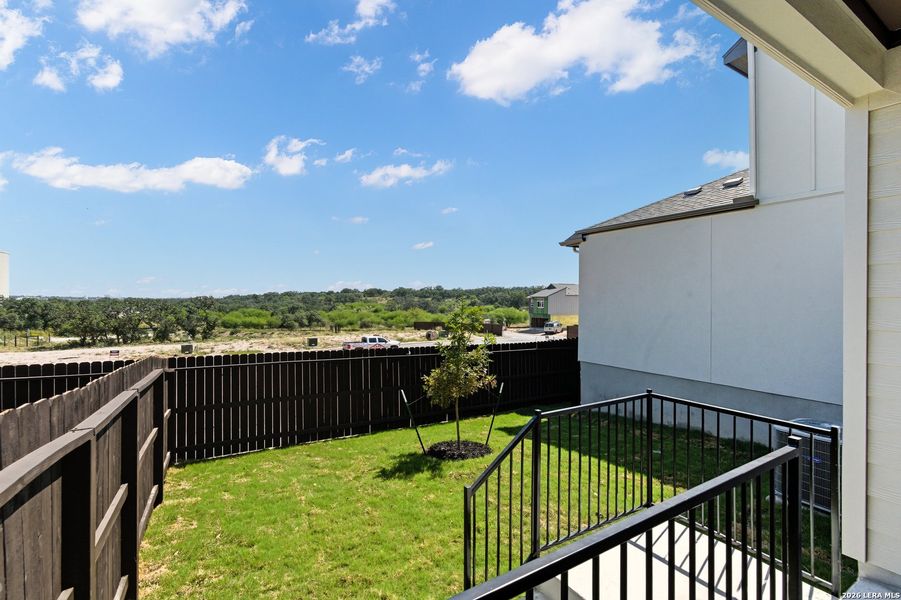 Exterior details and patio area of a home in Centero at Stone Oak, San Antonio (Image 4).