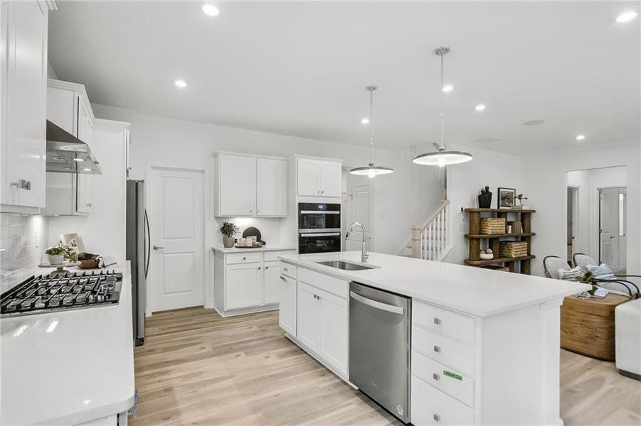 Furnished interior view inside a new home in Haverhill Estates, Dacula (Image 9).