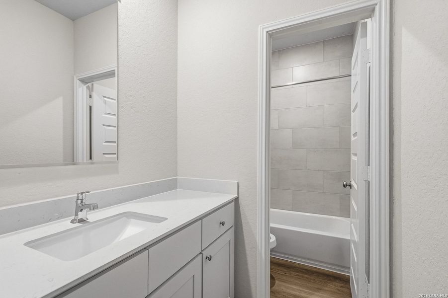 Furnished interior view inside a new home in Melissa Ranch, San Antonio (Image 10).