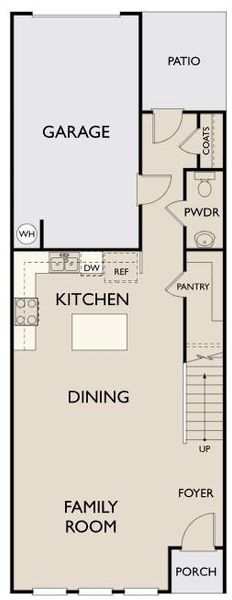 2D floor plan layout of this home in Park Vue, Atlanta, GA (Image 3).