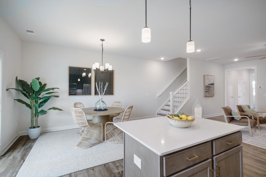 Representative furnished interior of a home built from the The Carson by Cothran Homes in Reidville Town Center, Reidville (Image 11).