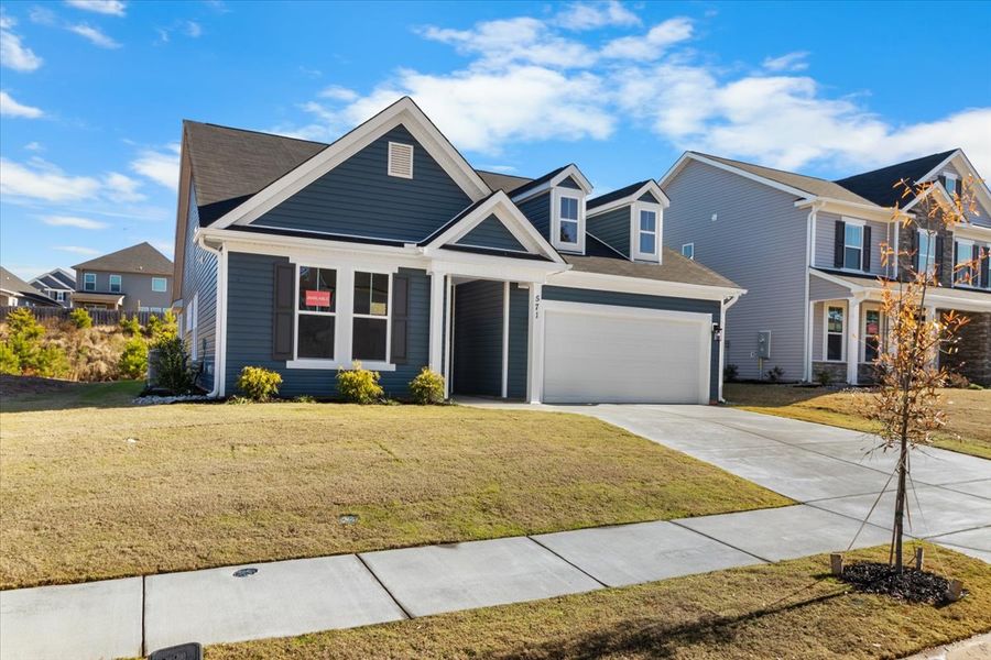 Front exterior of a new home in Windsor, North Augusta, SC, highlighting curb appeal (Image 21).