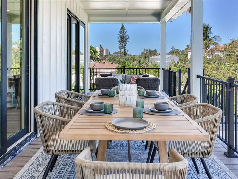 Exterior details and patio area of a home in , North Redington Beach (Image 27).