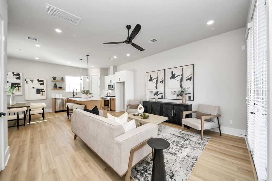 Furnished interior view inside a new home in , Houston (Image 17). Furnished interior view inside a new home in , Houston (Image 17).