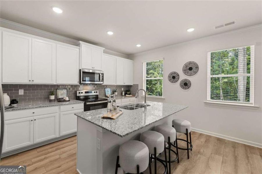 Furnished interior view inside a new home in Whisper Creek, Atlanta (Image 9).