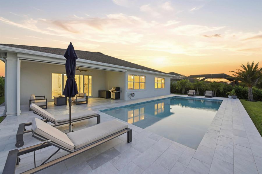 Exterior details and patio area of a home in Arden: The Waterford Collection, Loxahatchee (Image 29).