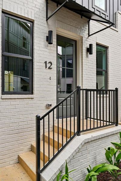 Exterior details and patio area of a home in , Atlanta (Image 30).