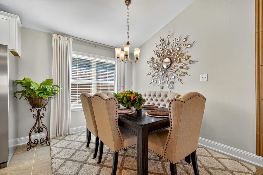 Furnished interior view inside a new home in Sunterra, Katy (Image 38).