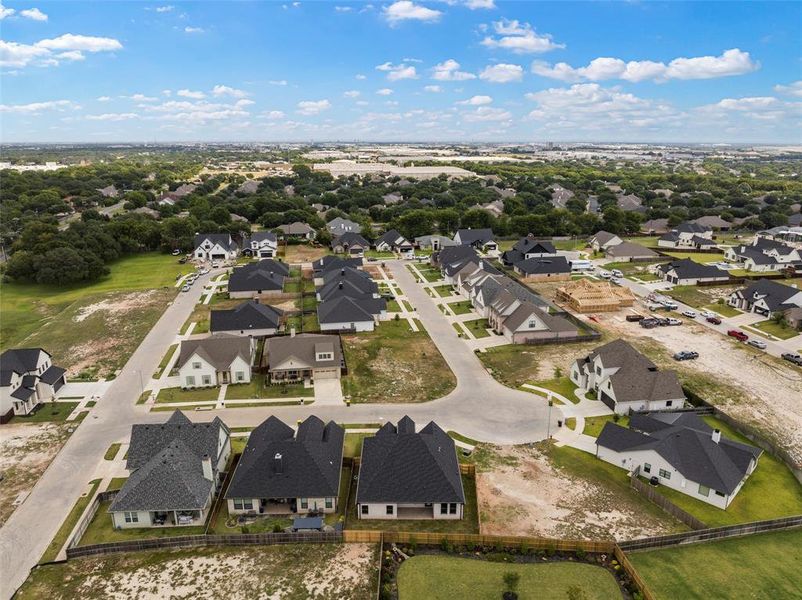 Aerial view of residential area Aerial view of residential area