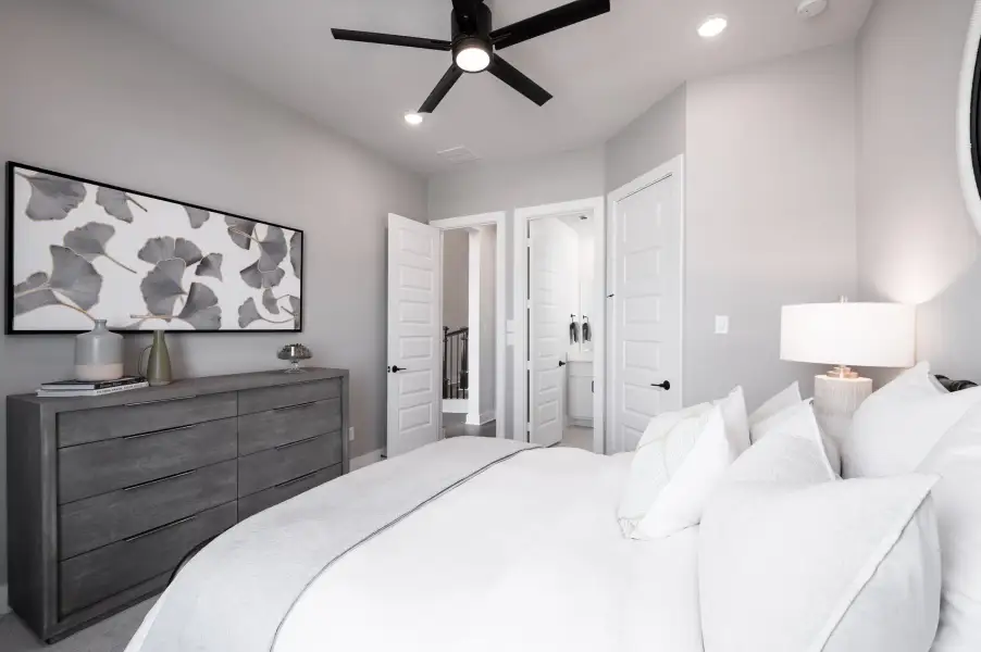 Furnished interior view inside a new home in Sienna 60’, Missouri City (Image 63). Furnished interior view inside a new home in Sienna 60’, Missouri City (Image 63).