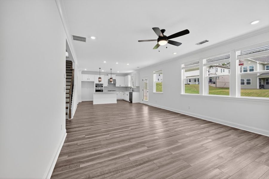 Representative unfurnished interior of a home built from the Kirkwood by Taylor Morrison in Dreycott, Lawrenceville (Image 25).