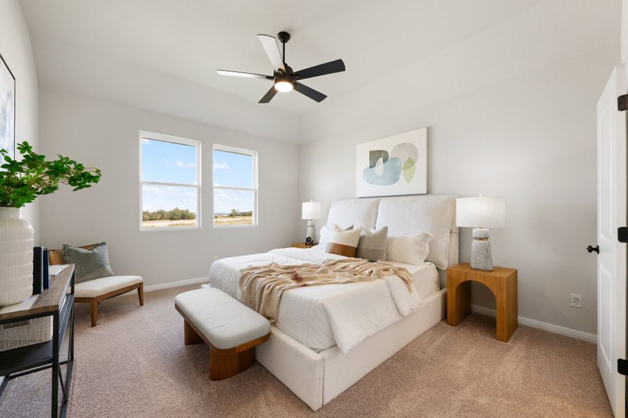 Representative furnished interior of a home built from the Granbury by Ashton Woods in The Trails at Carmel, Pflugerville (Image 32).