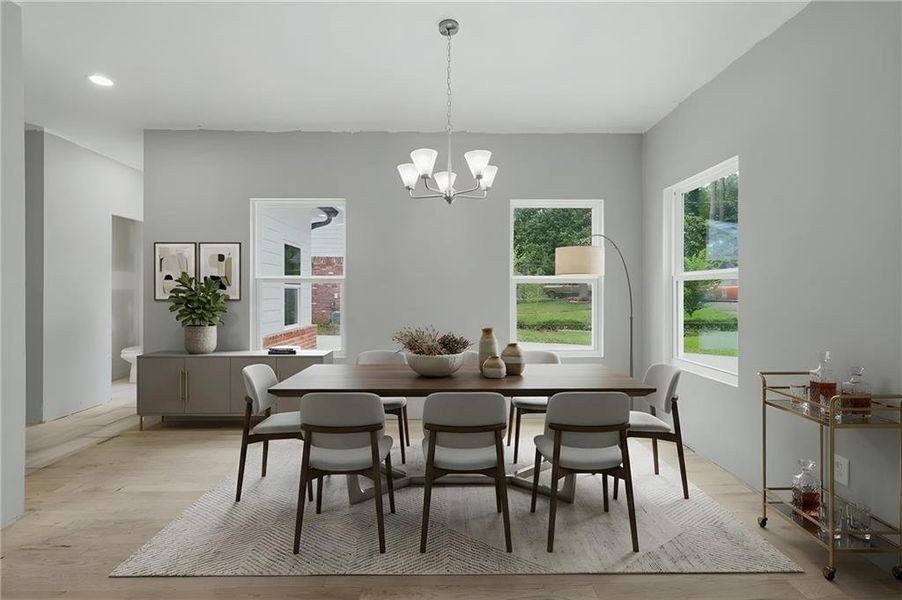 Furnished interior view inside a new home in , East Point (Image 6). Furnished interior view inside a new home in , East Point (Image 6).